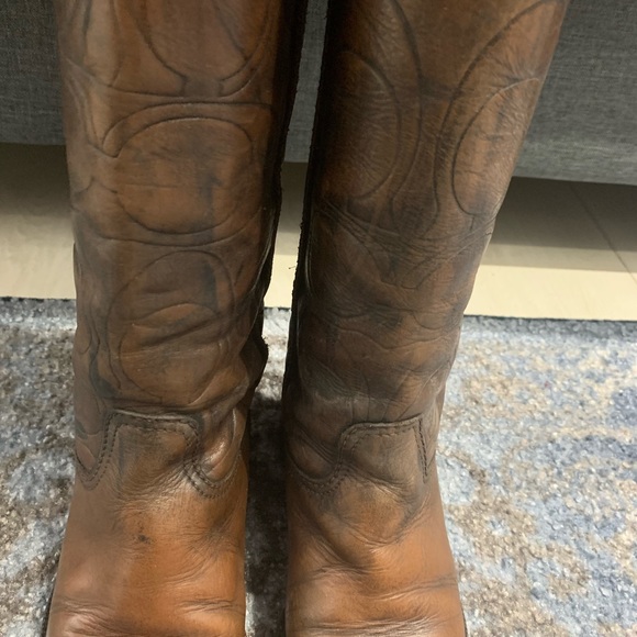 Coach VIVICA Leather Riding Boots size 5.5 - Picture 5 of 15